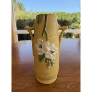Vintage Weller Art Pottery Vase Signed Weller Molded Script Early 20th C